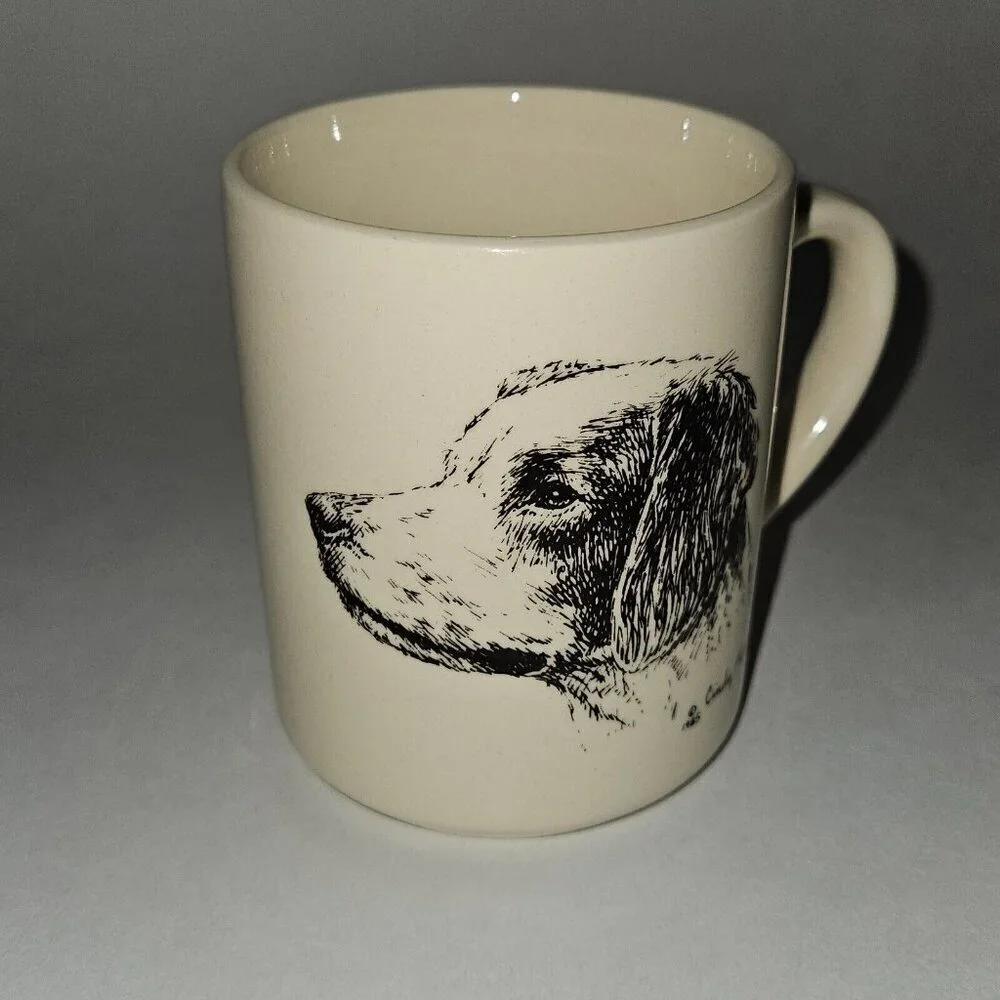 VTG 1985 Cindy Farmer Puppy Dog Mug Coffee Cup Beagle?